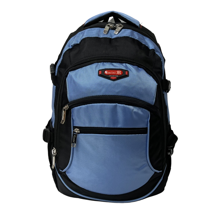 18 Inch Backpack Light Blue School Bookbag Everyday Commuter Day Pack 9617