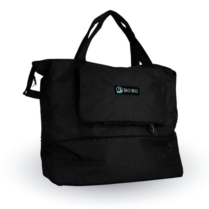 Duffel Bag Foldable Lightweight Weekender Gym Travel Grey Blue Black 2073