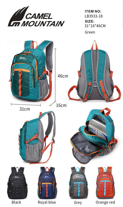 B-LB 3933 Backpack 18"-Green