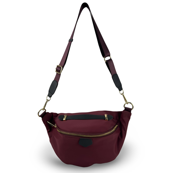 Waist Bag Red Belt Bag Fanny Pack Travel Hands Free Sling B17061