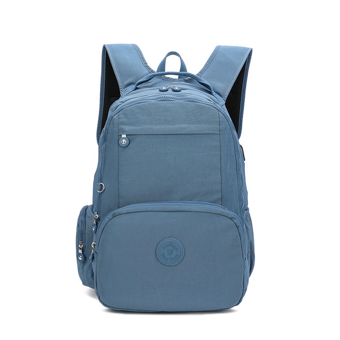 B-B 8003-Backpack (USB Port) Blue 18'