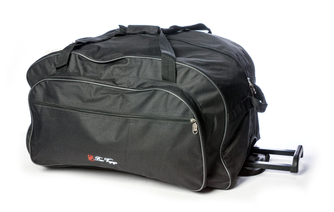 Duffel-BY 339 Duffel Bag 26" w/ Wheel-Black