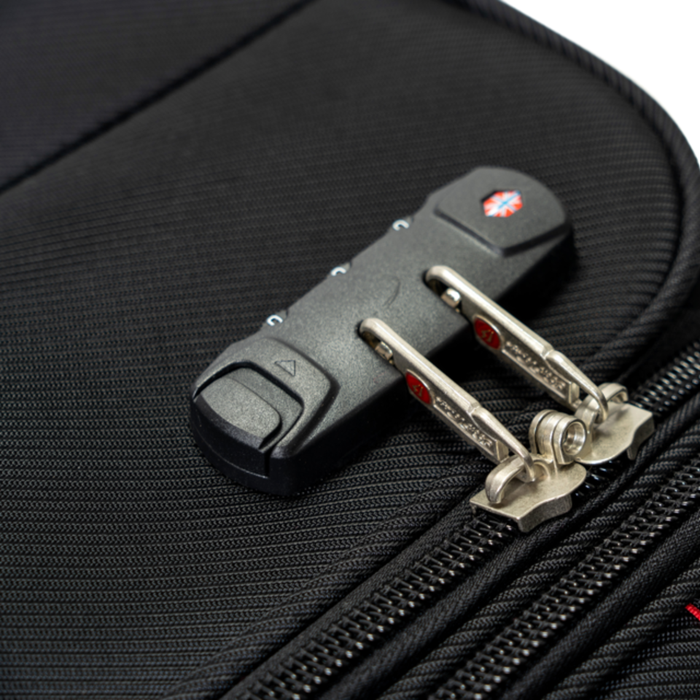 Three-piece softside luggage set for travel