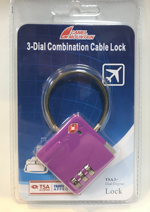 SKG 529B TSA 3-Dial Lock-Purple