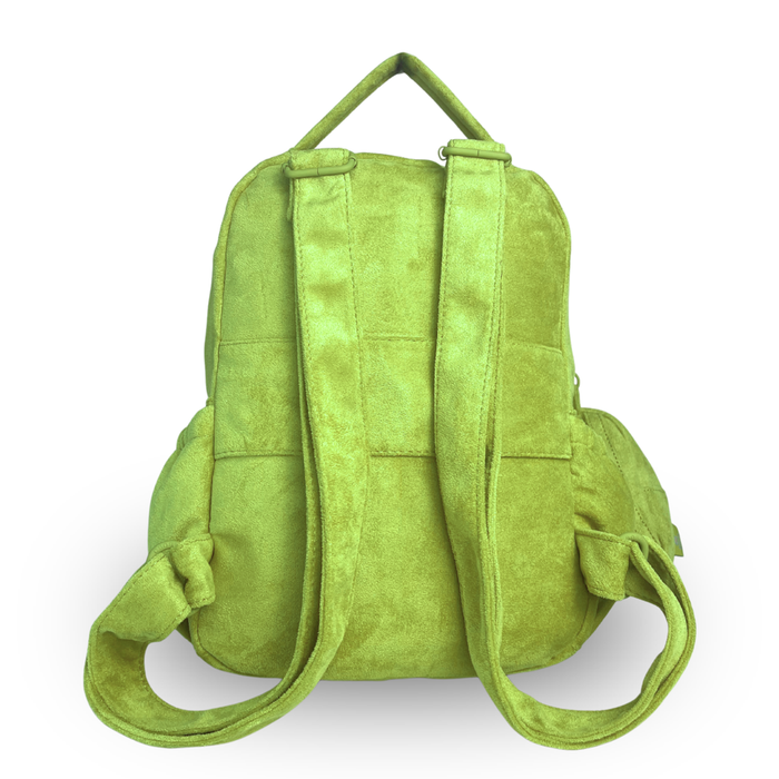 2-Piece Suede Backpack Set - Stylish Mini Backpack & Pouch