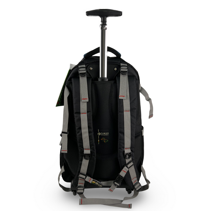 Rolling Backpack Green 2 Piece Set 18 21 Inch Wheeled School Bag 2106