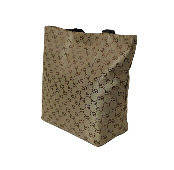 Tote Bag Khaki 15 Inch Everyday Travel Shoulder Carry All Bag 09005E