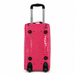 20 Inch Crocodile Embossed Wheeled Duffel Bag for Travel - Plum