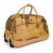 20 Inch Map Print Wheeled Duffel Bag for Weekend Travel