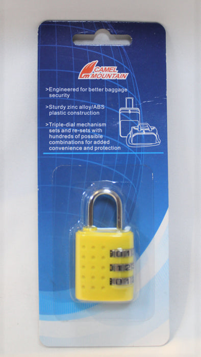 SKG 522 3-Dial Lock-Yellow