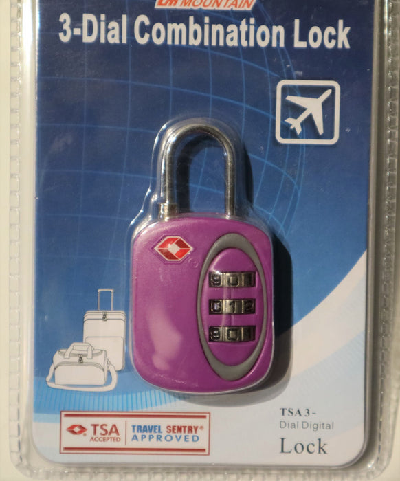 SKG 519 TSA 3-Dial Lock-Purple
