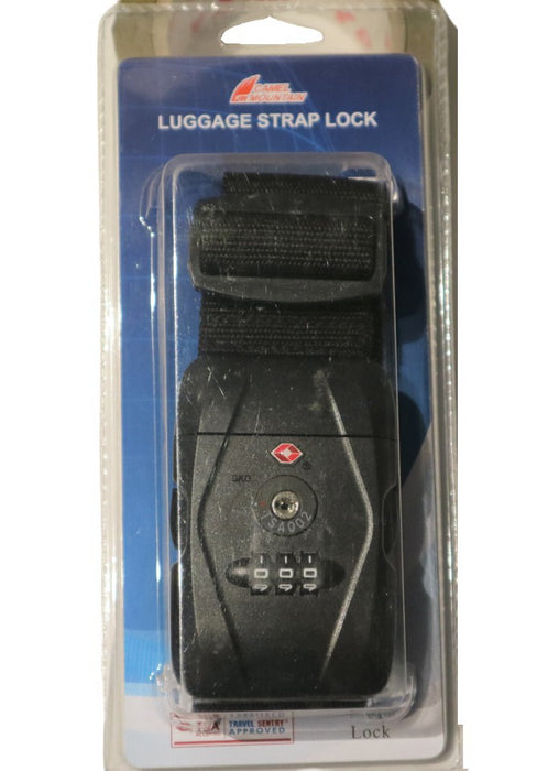 LS-SKG 901 3-Dial Luggage Strap-Black