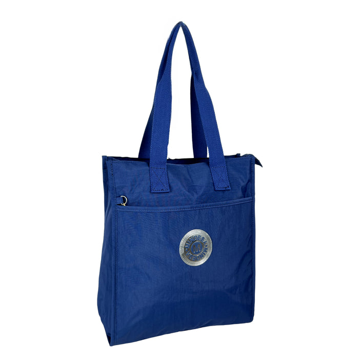 T-B 8753 Tote & Cross Body Bag-Navy