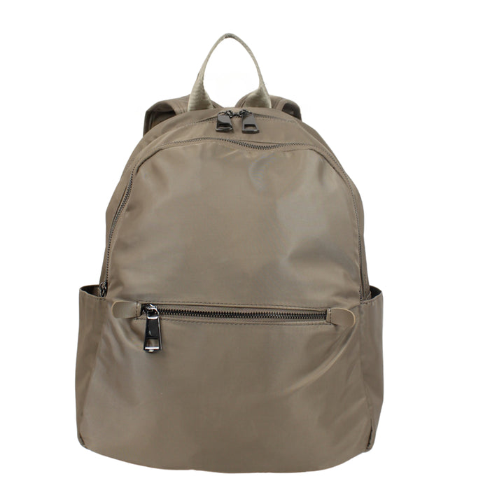 14.5 Inch Backpack Brown School Bookbag Commuter Travel Daypack B2006