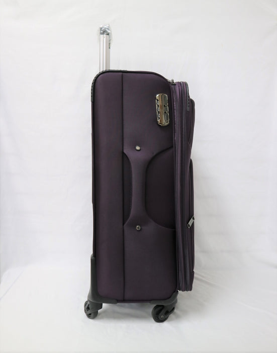 L-9128 4-pc Luggage (16" 20" 24" 28")-Dark Purple