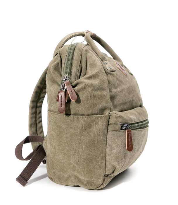 B-MG 6042 Canvas Backpack 15" Olive Green