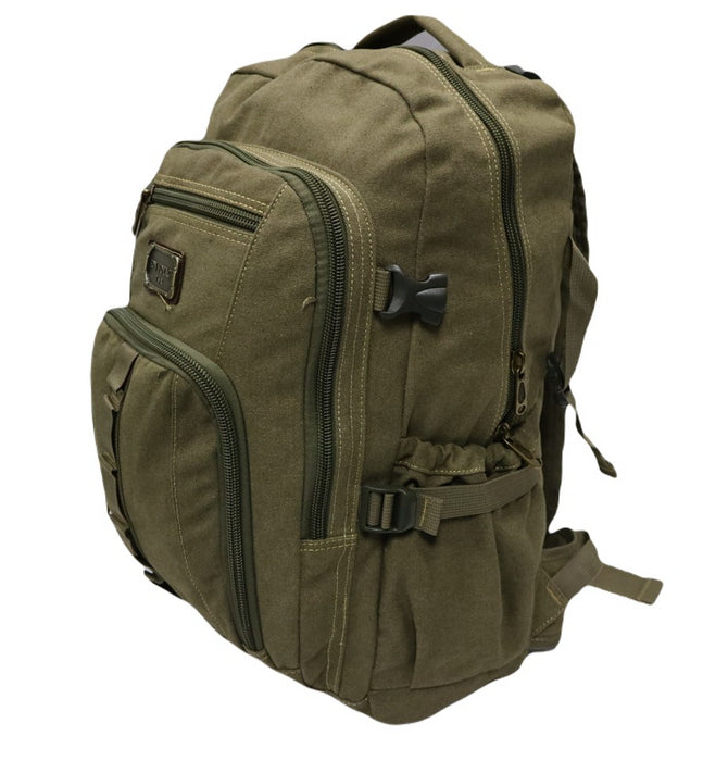 B-BQ 6691A Canvas Backpack 22"-Green