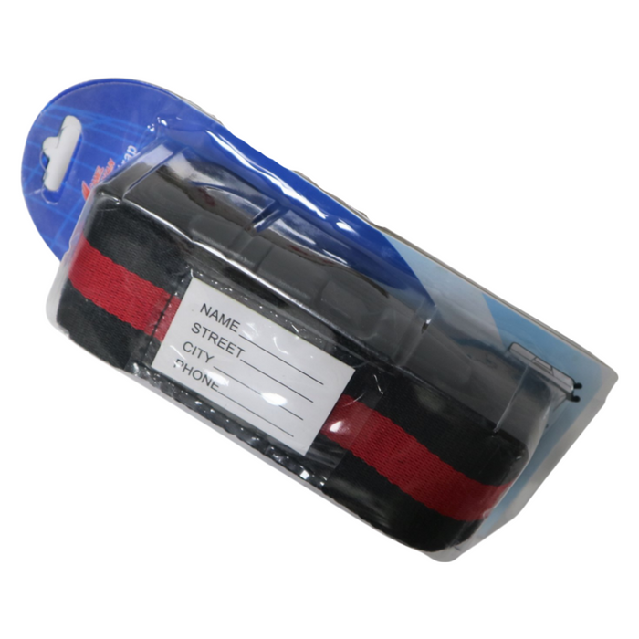 LS-ABA 3301 Luggage Strap-Black/Red
