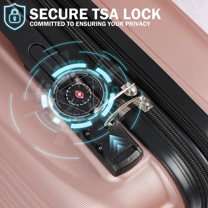 Luggage Set 3 Piece Hardside Spinner Suitcase 20 26 30 Inch TSA Lock L948A
