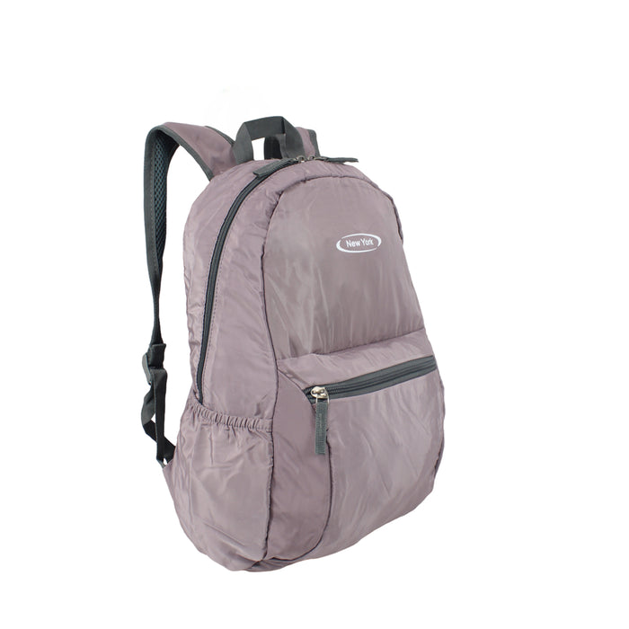 B-B 11038 Packable Backpack 16"- L/Purple