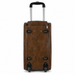 20 Inch Classic Wheeled Duffel Bag for Weekend Travel - Brown