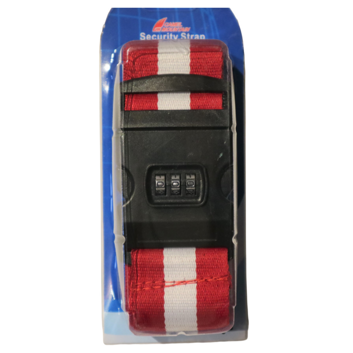 LS-ABA 3301 Luggage Strap-Red/White