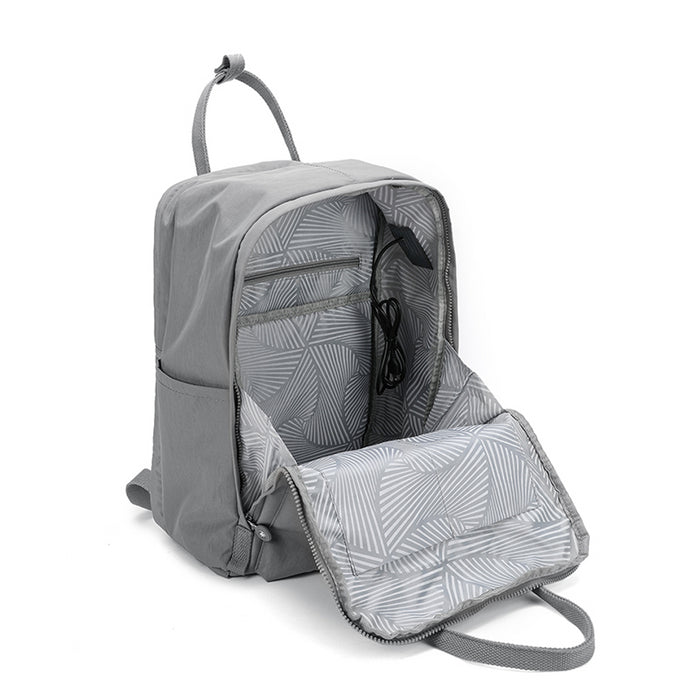 B-B 8081L-Backpack (USB Port) Grey16"