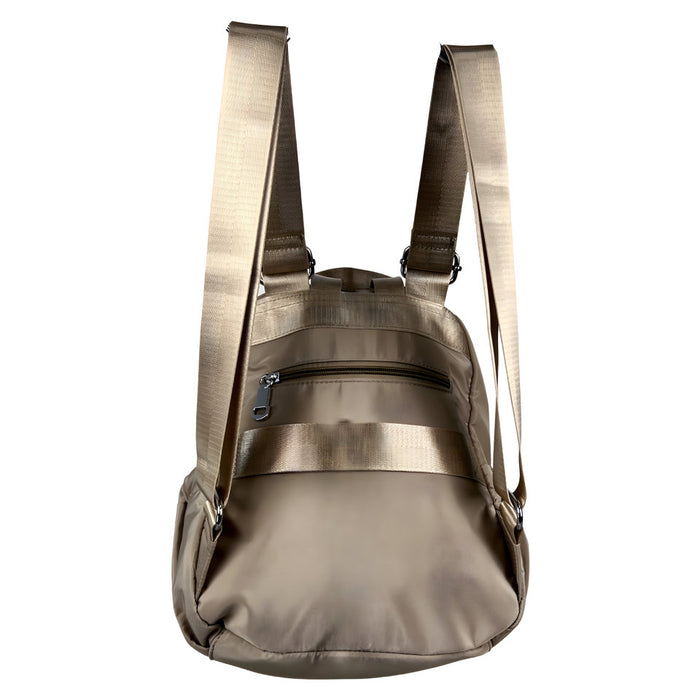 12 Inch Backpack Khaki Mini Bookbag Lightweight School Commute Pack B2001