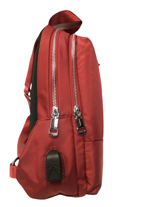 C-TB 855 Crossbody Bag 12.5"-Dark Red