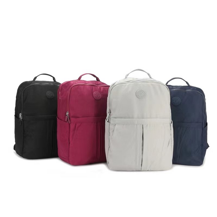17 Inch Backpack Light Grey Casual School Bookbag Travel Daypack B8648
