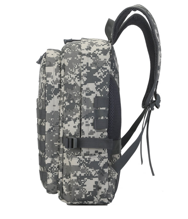 B-38058-3 Backpack Bag-Grey Camou