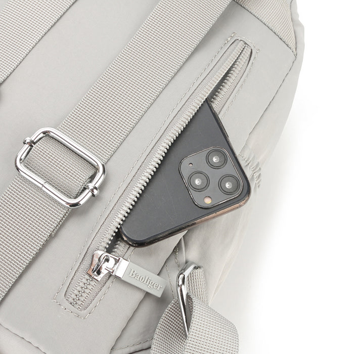 B-B 8644-Backpack-Grey 11"