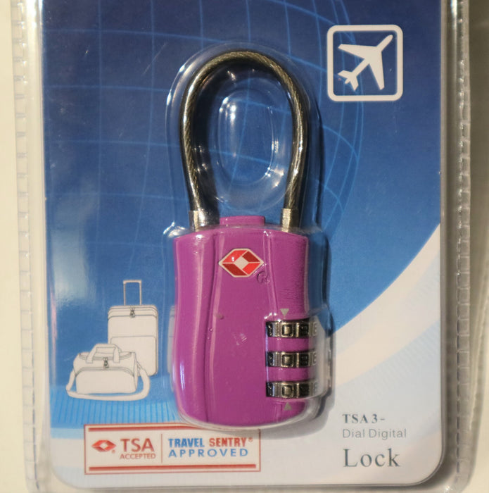 SKG 527B TSA 3-Dial Lock-Purple