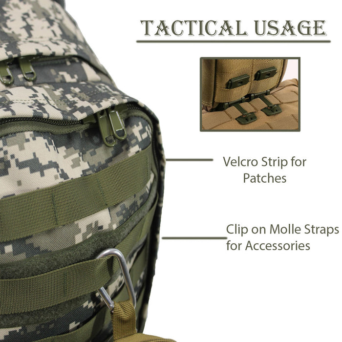 Camo Backpack Black 19 Inch Camouflage School Bookbag Travel Daypack 1697