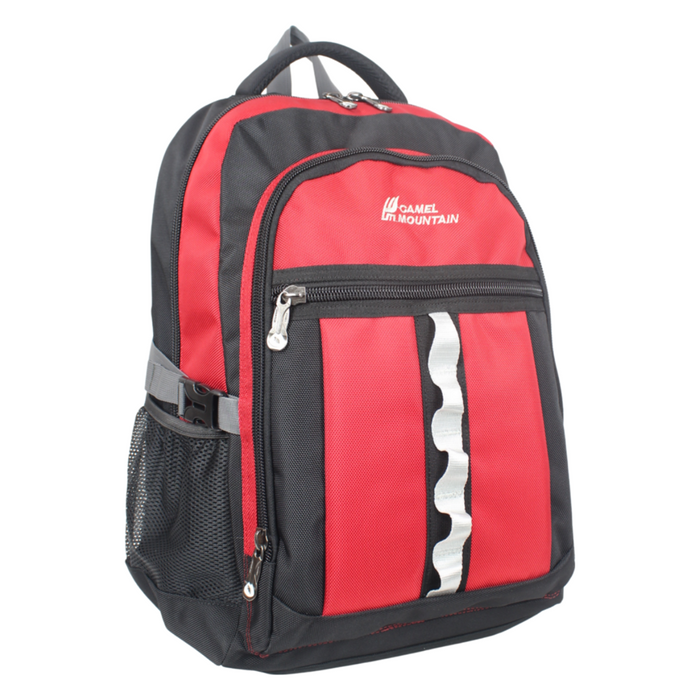 18 Inch Backpack Red School Bookbag Casual Travel Day Bag BT2002
