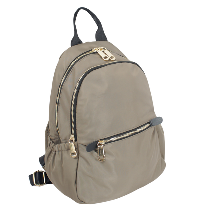 Mini Backpack Brown 12 Inch Small Travel Casual Daypack School Bag B2007