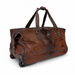 20 Inch Classic Wheeled Duffel Bag for Weekend Travel - Brown