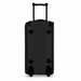 20 Inch Monogram Wheeled Duffel Bag for Weekend Travel - Black