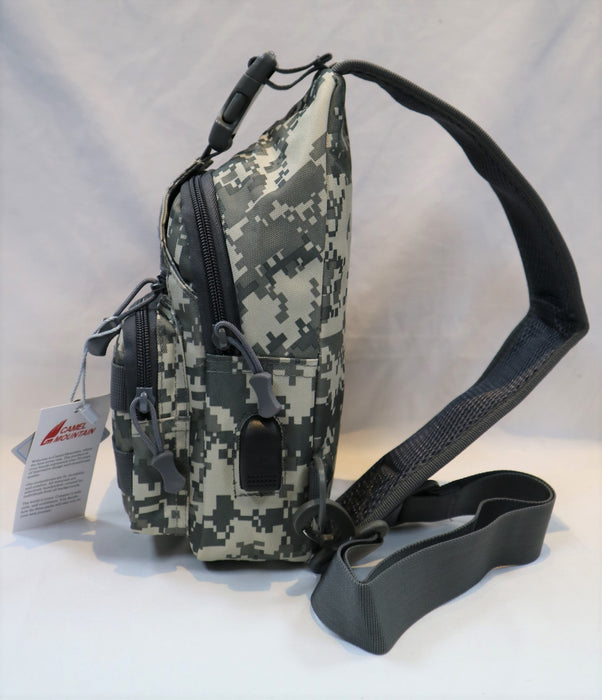 C-36056-3 Waist Bag-Grey Camou