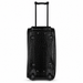 20 Inch Crocodile Embossed Wheeled Duffel Bag for Travel - Black