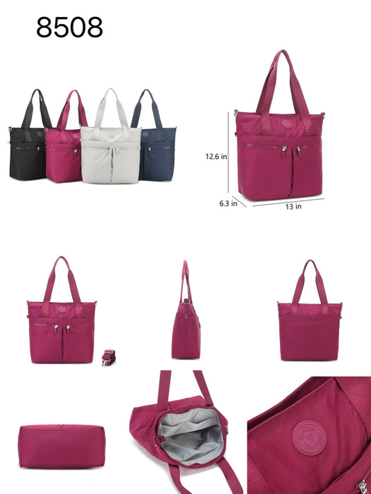 T-B 8508 Tote & Cross body 13"-Purple