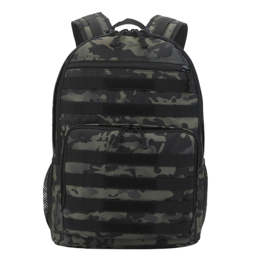 Camouflage Bookbag Day Bag - Black Camou