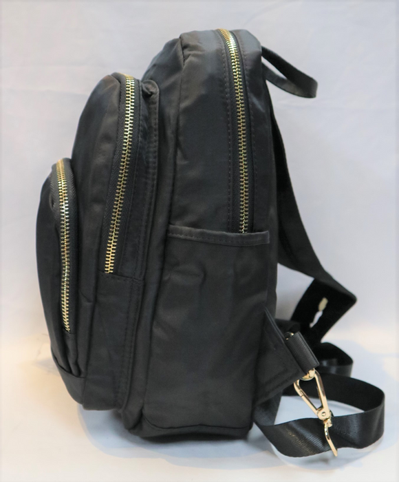 Mini Backpack Black 12 Inch Compact Bookbag Casual School Day Bag TB926