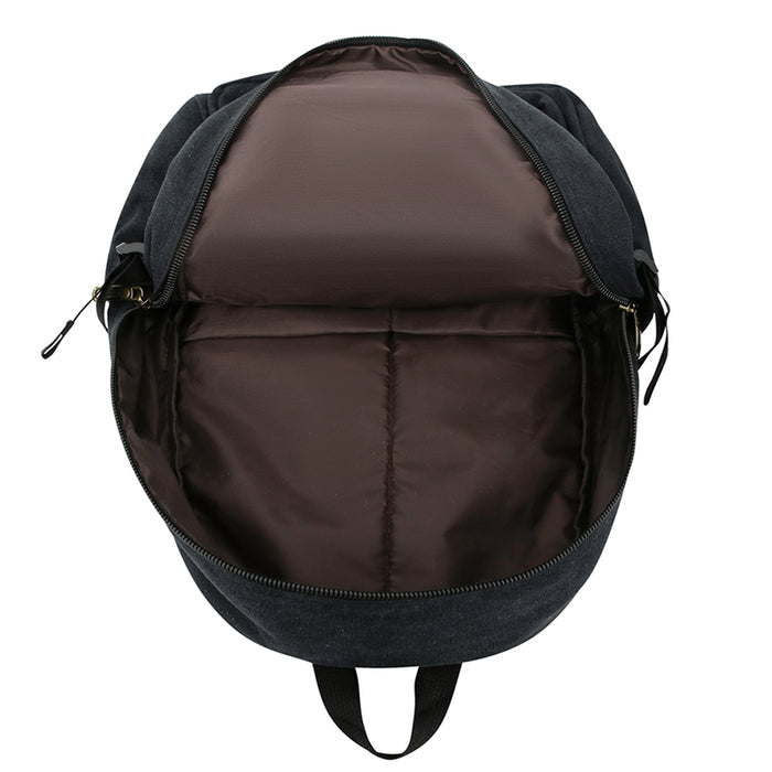 B-BQ 6106 Canvas Backpack-Black