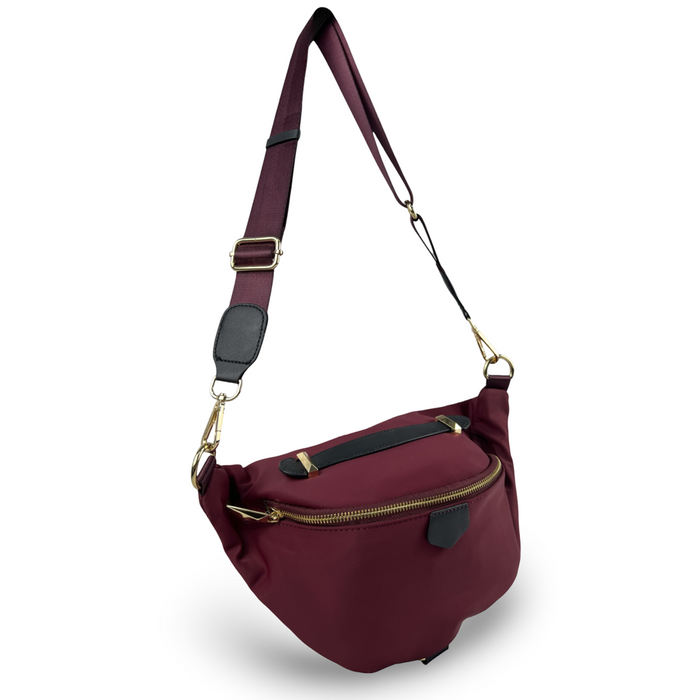 Waist Bag Red Belt Bag Fanny Pack Travel Hands Free Sling B17061