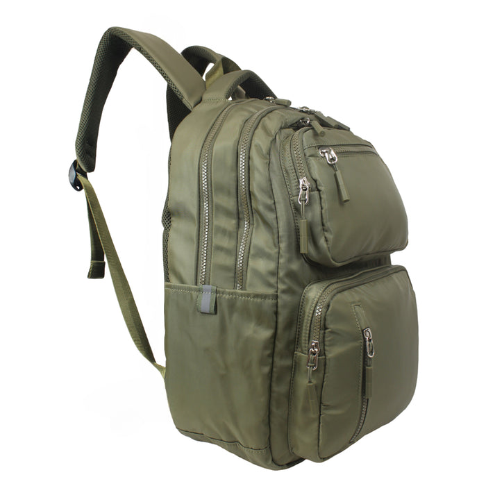 17 Inch Backpack Brown Everyday School Bookbag Travel Day Bag B642