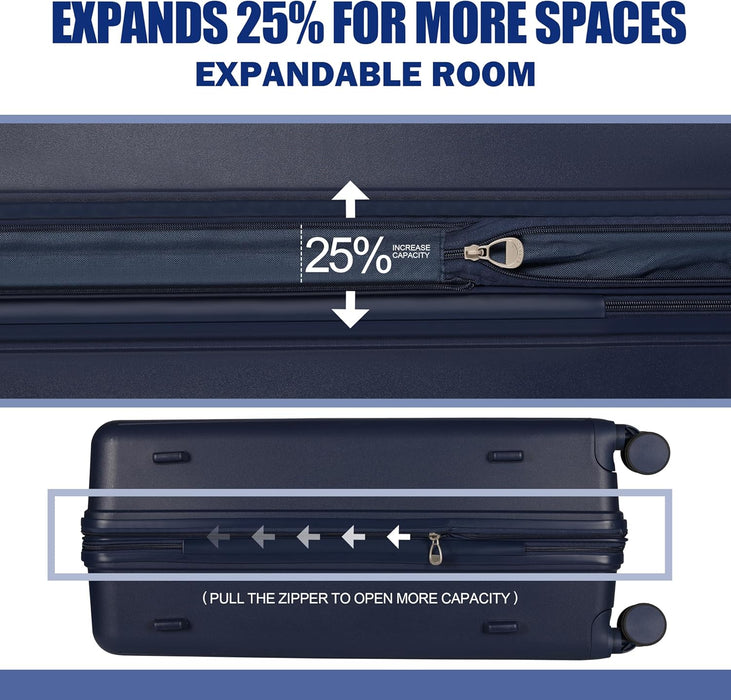 L-PP168 Luggage 20'24"28"-Blue