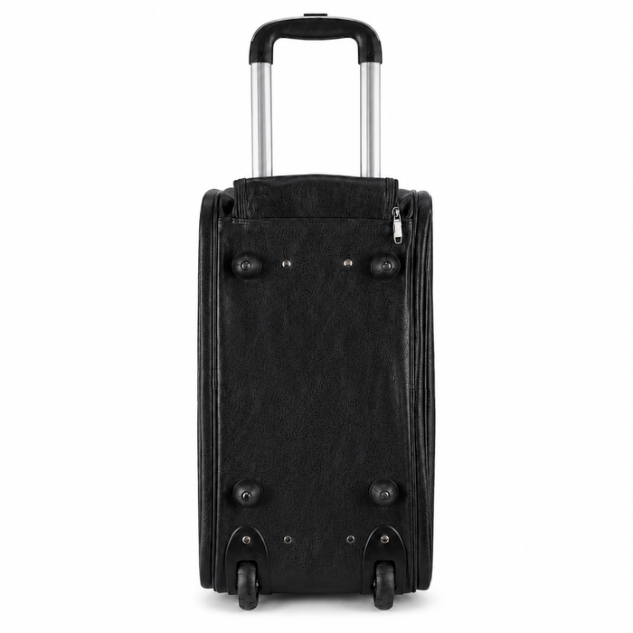 20 Inch Classic Wheeled Duffel Bag for Weekend Travel - Black