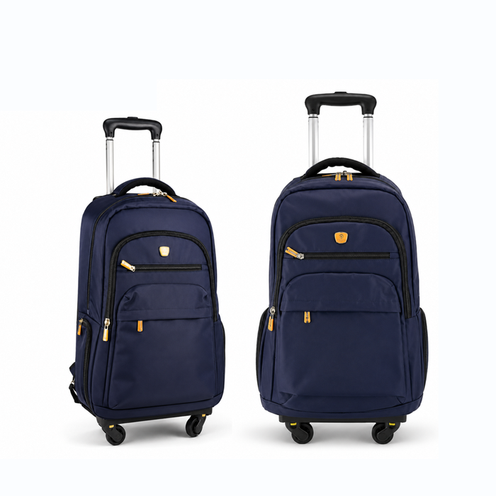 Rolling Backpack 18" Wheeled School Travel Trolley Bookbag 1921-2pcs set